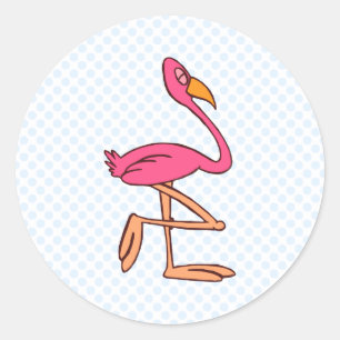 Francisco Flamingo Runt Klistermärke