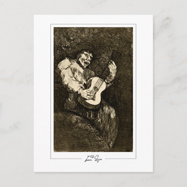 Francisco Goya #411 - Finkonst Vykort (Framsida)