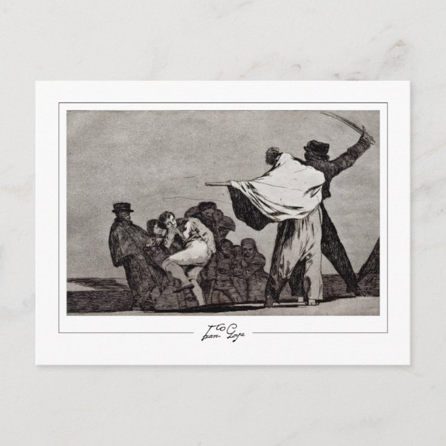 Francisco Goya #498 - Finkonstkort Vykort (Framsida)