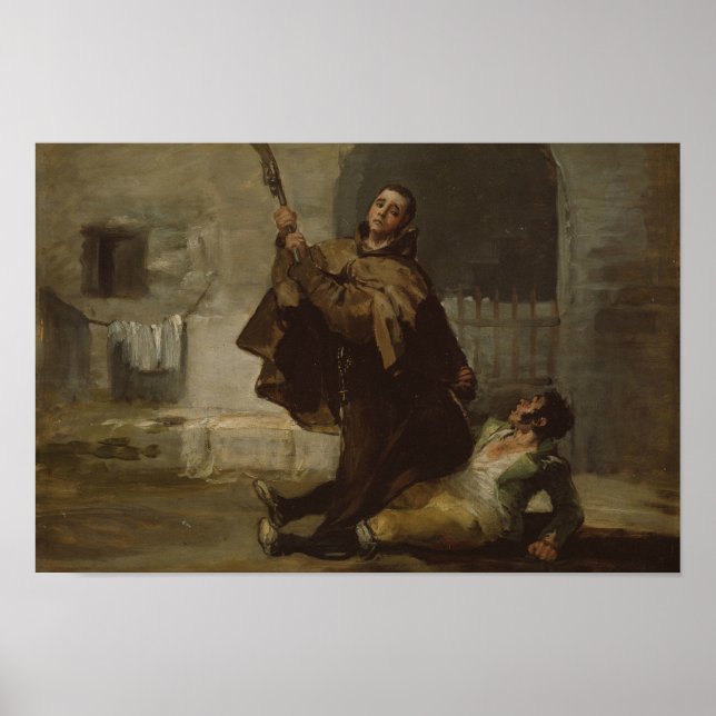 Francisco Goya - Friar Pedro Klubbs El Maragato Poster (Framsidan)