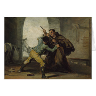 Francisco Goya - Friar Pedro Wrests of the Gun Hälsningskort