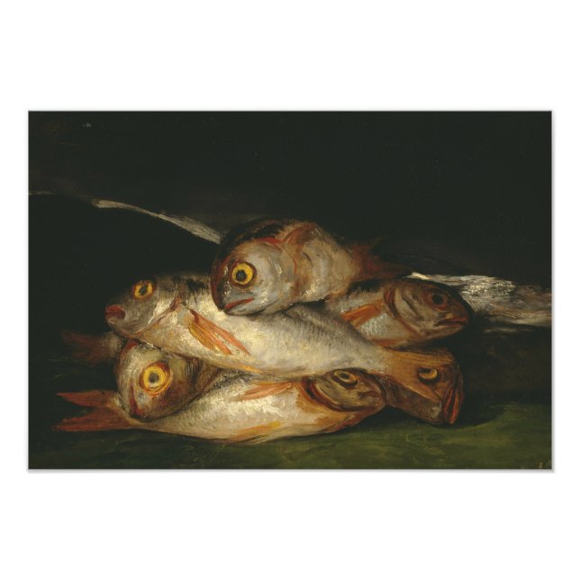 Francisco Goya - Livet med Golden Bream Fototryck (Framsidan)