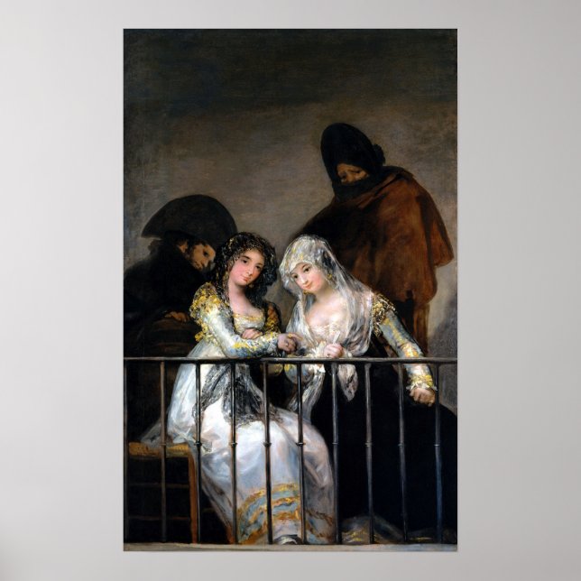 Francisco Goya Majas på Balcony Poster (Framsidan)
