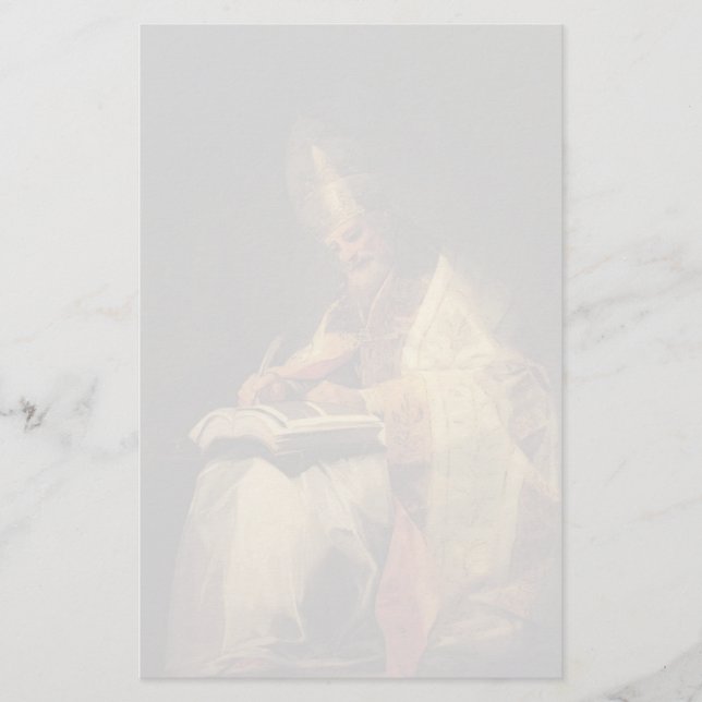 Francisco Goya - Saint Gregory Brevpapper (Framsida)