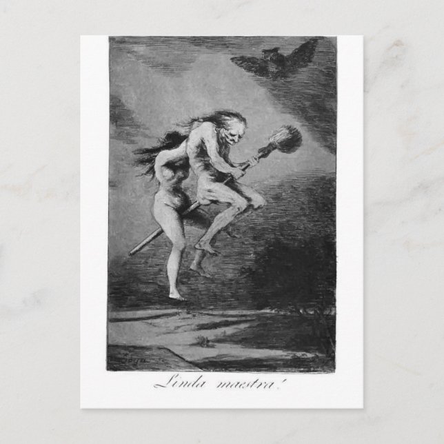 Francisco Goya - Söt lärare Vykort (Framsida)