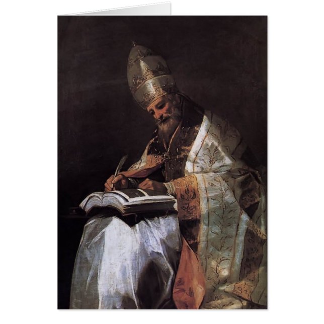Francisco Goya- St Gregory underbaren Hälsningskort (Framsidan)