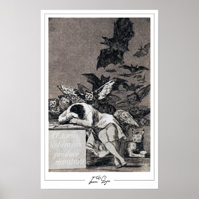Francisco Goya Zedign Art Poster nr 102 (Framsidan)