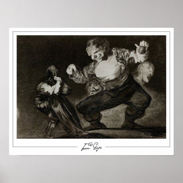 Francisco Goya Zedign Art Poster nr 292 (Framsidan)