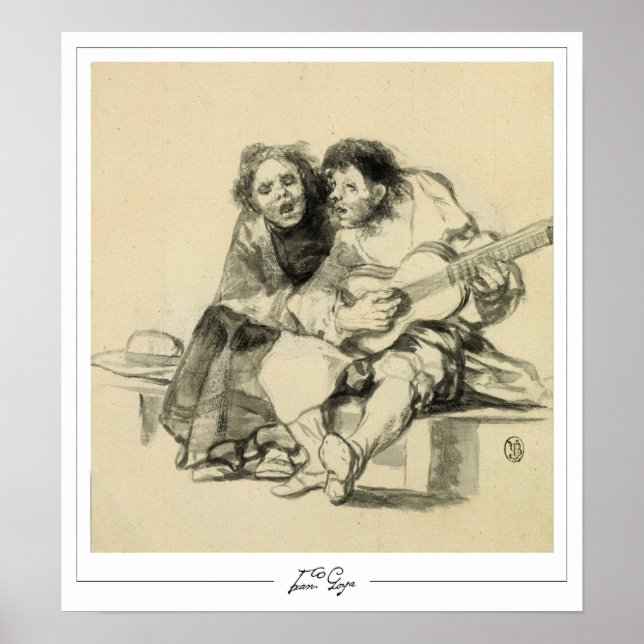 Francisco Goya Zedign Art Poster nr 516 (Framsidan)