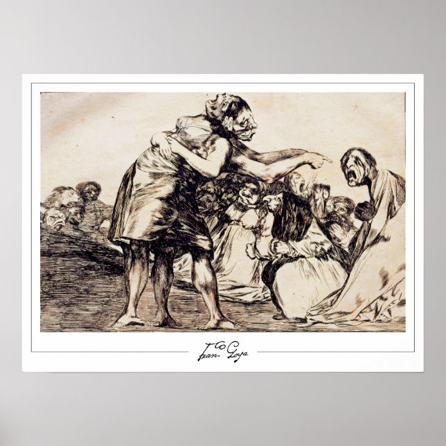 Francisco Goya Zedign Art Poster nr 517 (Framsidan)