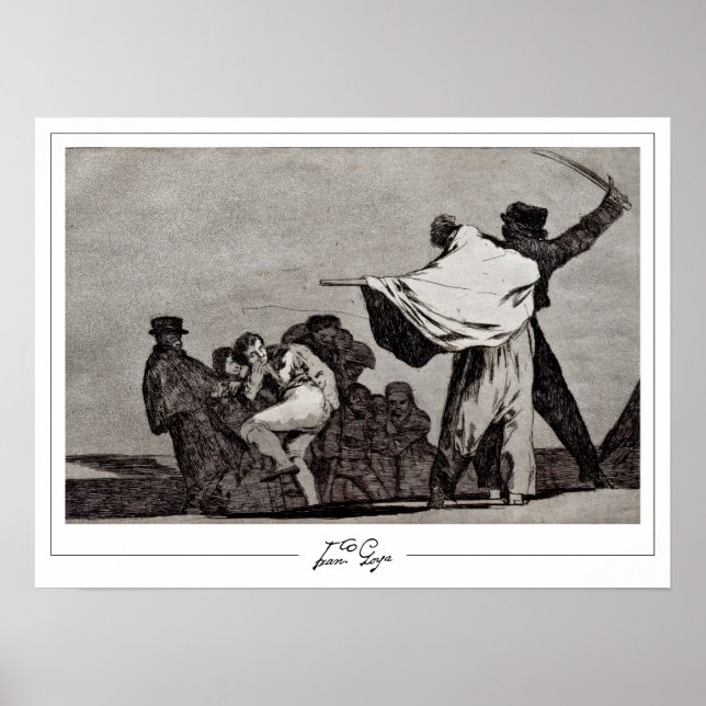 Francisco Goya Zedign konstaffisch #498 Poster (Framsidan)
