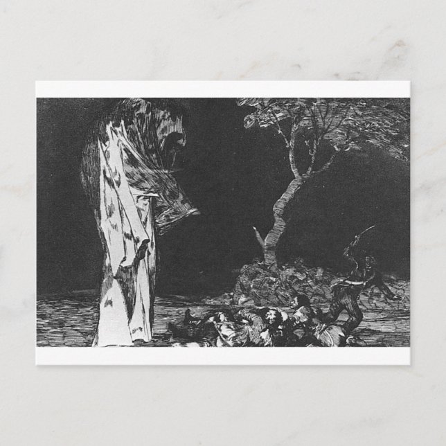 Francisco Goyas Galenhet för fruktan Vykort (Framsida)