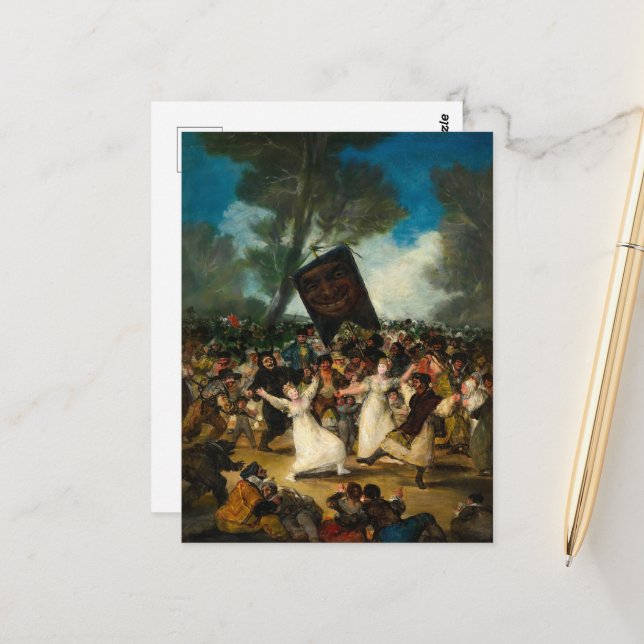 Francisco Goyas ural på Sardinien Vykort (Fram/Back In Situ)