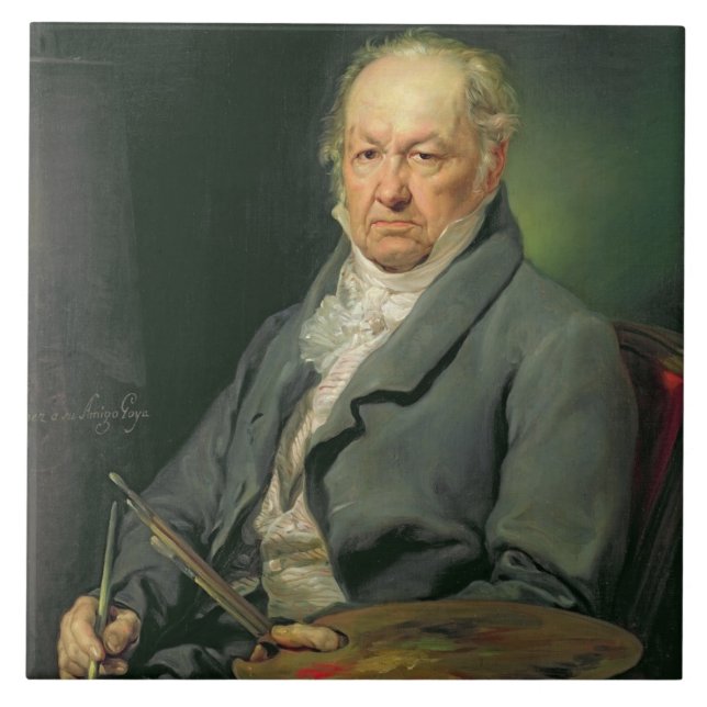 Francisco Jose de Goya, 1826 (olja på kanfas) Kakelplatta (Framsidan)