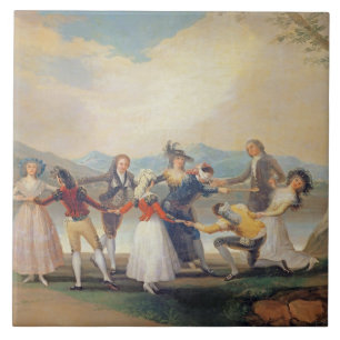 Francisco Jose de Goya y Lucientes blinda man B Kakelplatta