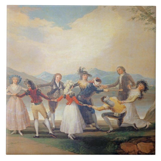 Francisco Jose de Goya y Lucientes | blinda man B Kakelplatta (Framsidan)