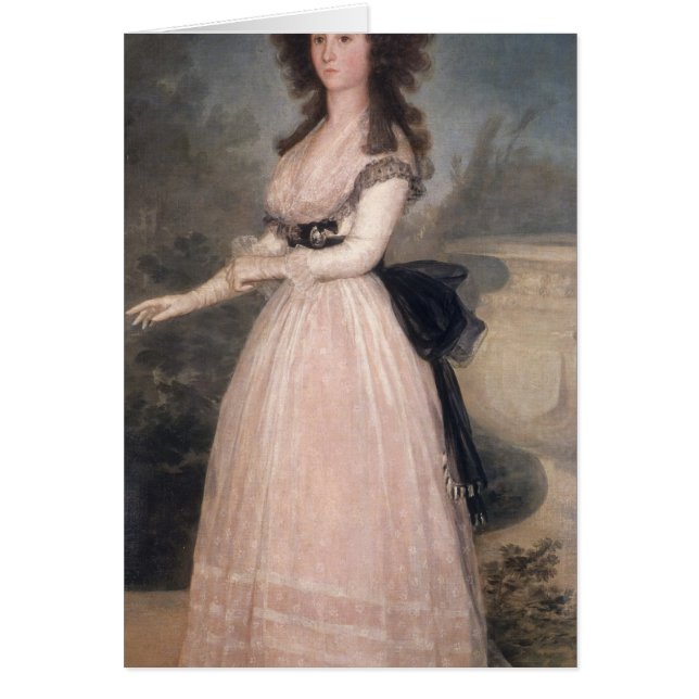 Francisco Jose de Goya y Lucientes | Dona Tadea Ar Hälsningskort (Framsidan)