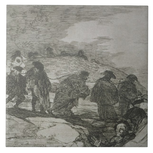 Francisco Jose de Goya y Lucientes | gör de inte K Kakelplatta (Framsidan)