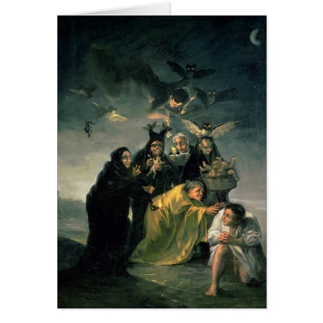 Francisco Jose de Goya y Lucientes | häxorna Hälsningskort (Framsidan)