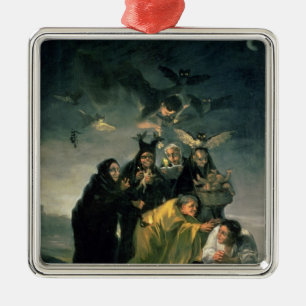 Francisco Jose de Goya y Lucientes häxorna Julgransprydnad Metall