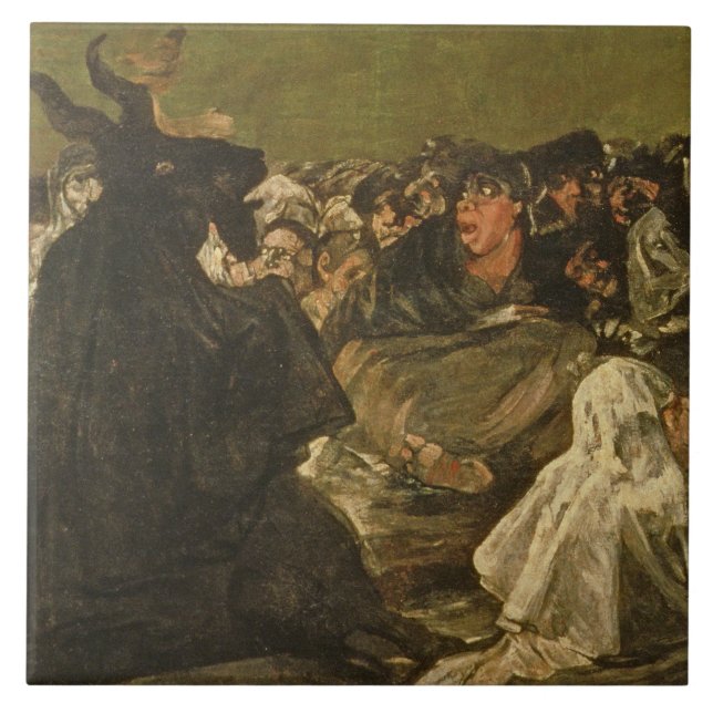 Francisco Jose de Goya y Lucientes | häxorna Kakelplatta (Framsidan)