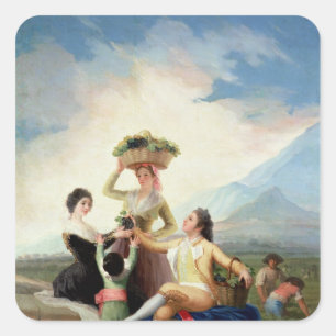 Francisco Jose de Goya y Lucientes   höst eller T Fyrkantigt Klistermärke