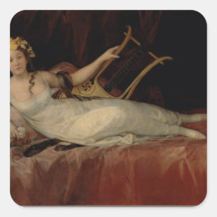 Francisco Jose de Goya y Lucientes Marquesaen Fyrkantigt Klistermärke