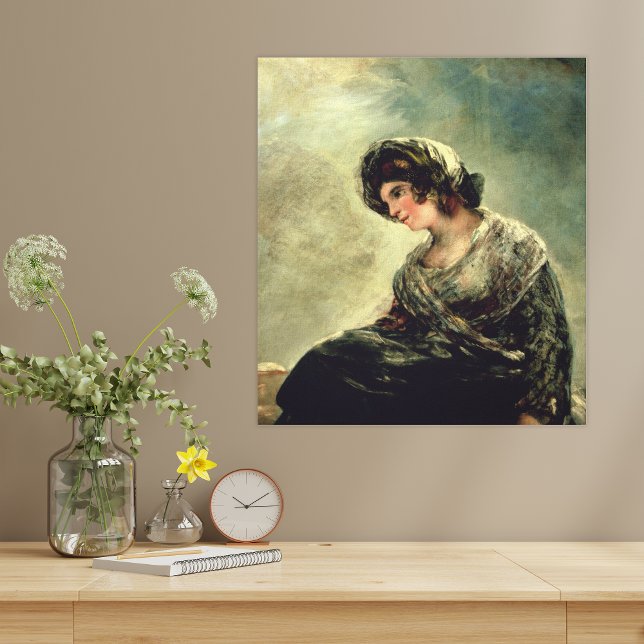 Francisco Jose de Goya y Lucientes | Milkmaid Canvastryck (Skapare uppladdad)