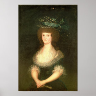 Francisco Jose de Goya y Lucientes   Porträtt Quee Poster