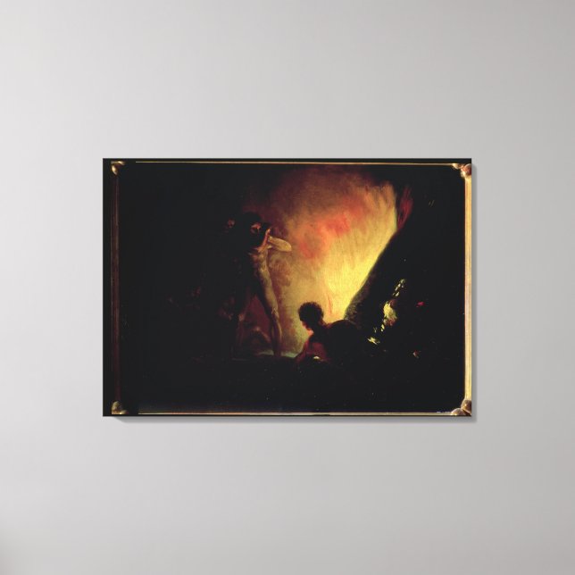 Francisco Jose de Goya y Lucientes | Pyre, c.1 Canvastryck (Framsida)