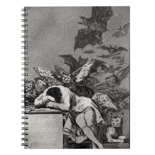 Francisco Jose de Goya y Lucientes | Sömnen Anteckningsbok (Framsidan)