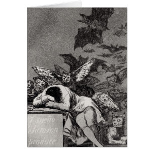 Francisco Jose de Goya y Lucientes sömnen av Hälsningskort