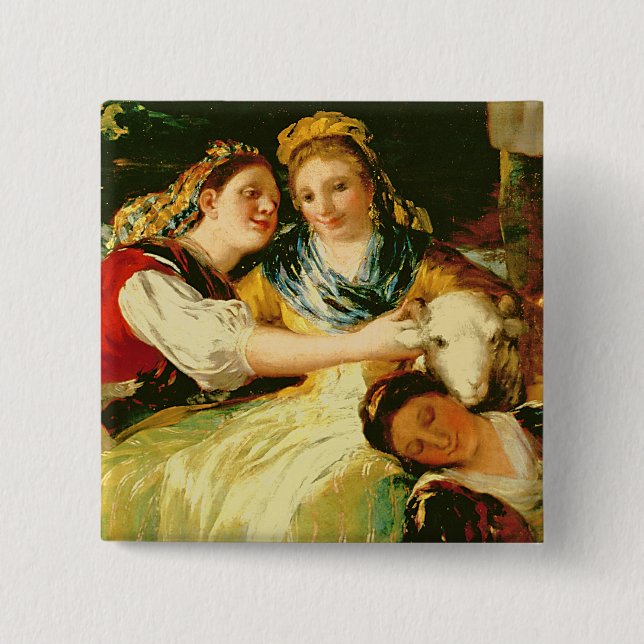 Francisco Jose de Goya y Lucientes | Washerwomen Knapp (Framsida)