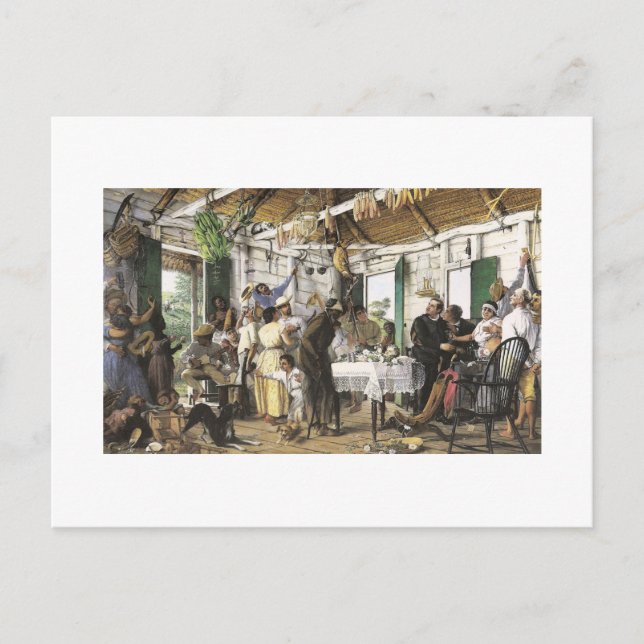 Francisco Oller El Velorio Vykort (Framsida)