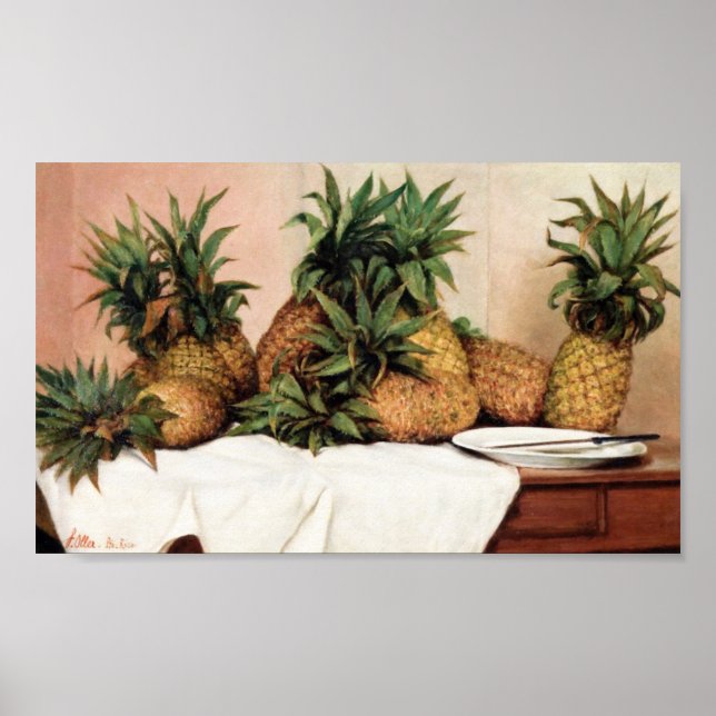 Francisco Oller Pineapples Poster (Framsidan)