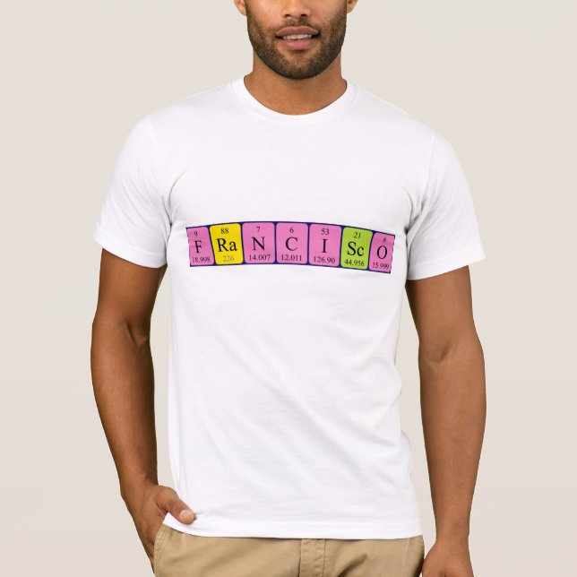 Francisco Periperiodisk skjorta bord namn T-shirt (Framsida)