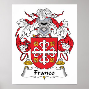 Franco familjvapensköld poster