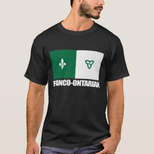Franco-Ontarian Flagga Tee