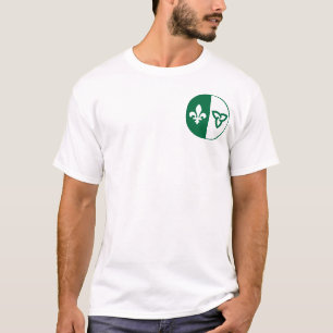 Franco-Ontarian Flagga Tee Shirt