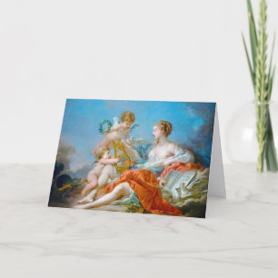 francois boucher allegory of musik rococo dam art kort