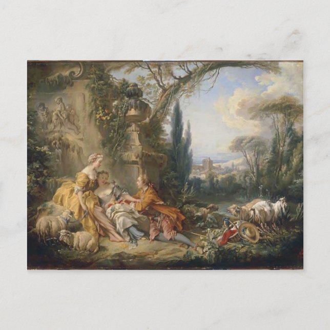 Francois Boucher - Charms of Land Life Vykort (Framsida)