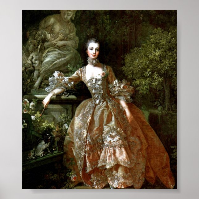 Francois Boucher - Madame de Pompadour Poster (Framsidan)