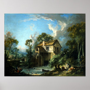 François Boucher Mill at Charenton Poster