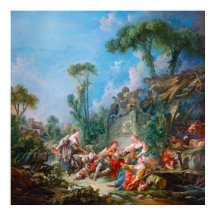 francois boucher shepherd's idyll rococo scenery