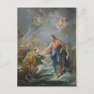 Francois Boucher - St Peter Invited to Walk Vykort