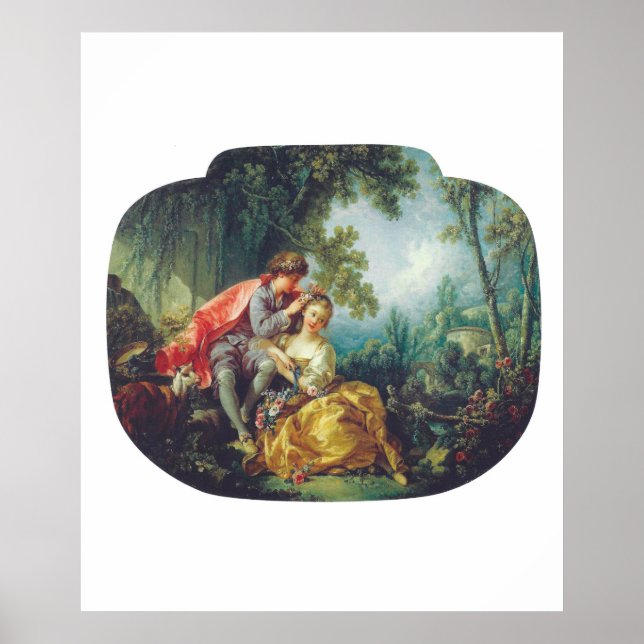 François Boucher The Four Seasons: Spring Frühling Poster (Framsidan)
