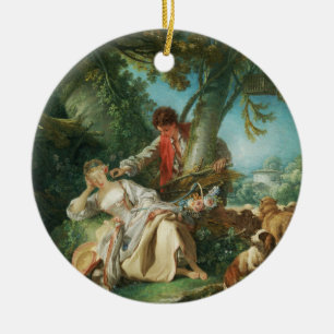 François Bouchers avbrutna viloläge Julgransprydnad Keramik