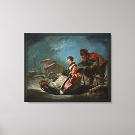 François Bouchers fyra säsonger av Winter Canvastryck