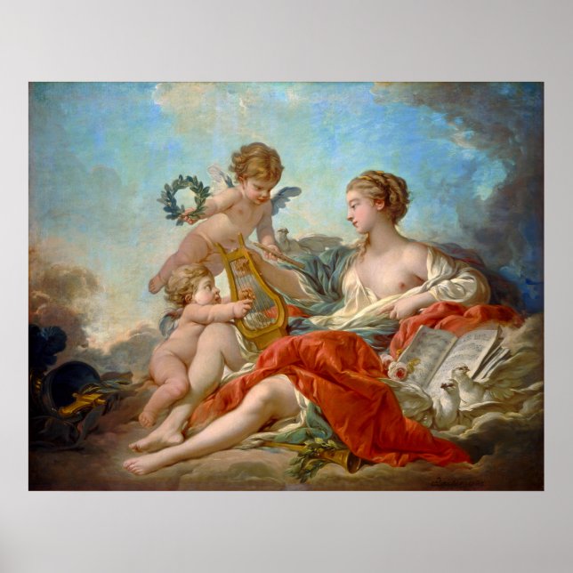 François Bouchers musikanklagelse Poster (Framsidan)