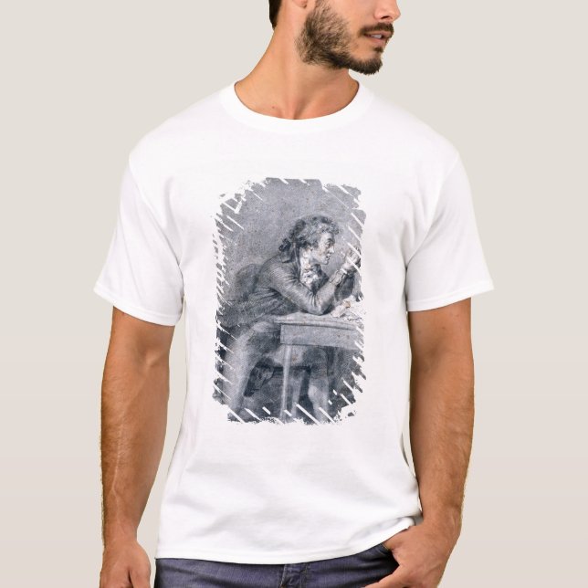 Francois Buzot som beskådar ett porträtt T-shirt (Framsida)